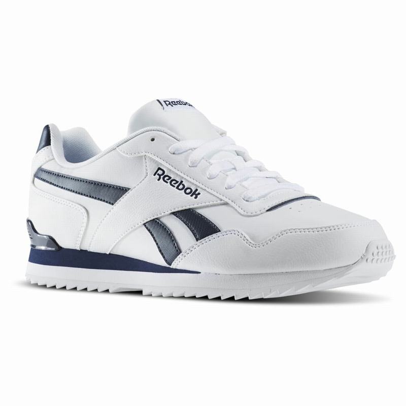 Reebok Royal Glide Tenisky Panske - Biele/Námornícka Modrá IB8313TR